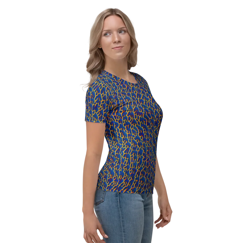 Crimson Creepers on Women's Crew Neck T-Shirt — Right