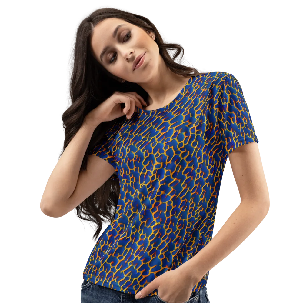 Crimson Creepers on Women's Crew Neck T-Shirt — Left Front