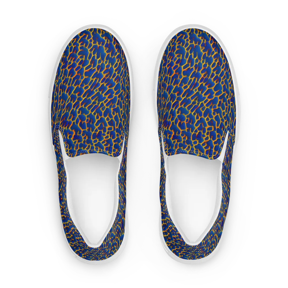 Crimson Creepers on Women's Slip-On Canvas Shoes — Front