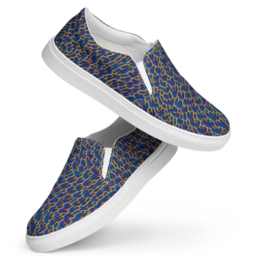 Crimson Creepers on a Women's Slip-On Canvas Shoes