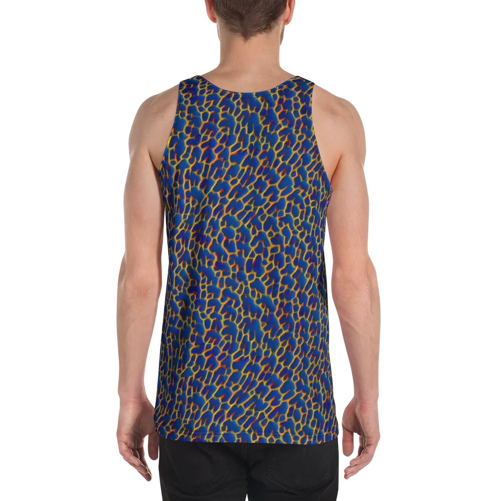 Crimson Creepers on Men's Tank Top — Back