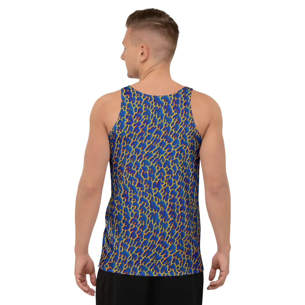 Crimson Creepers on Men's Tank Top — Back
