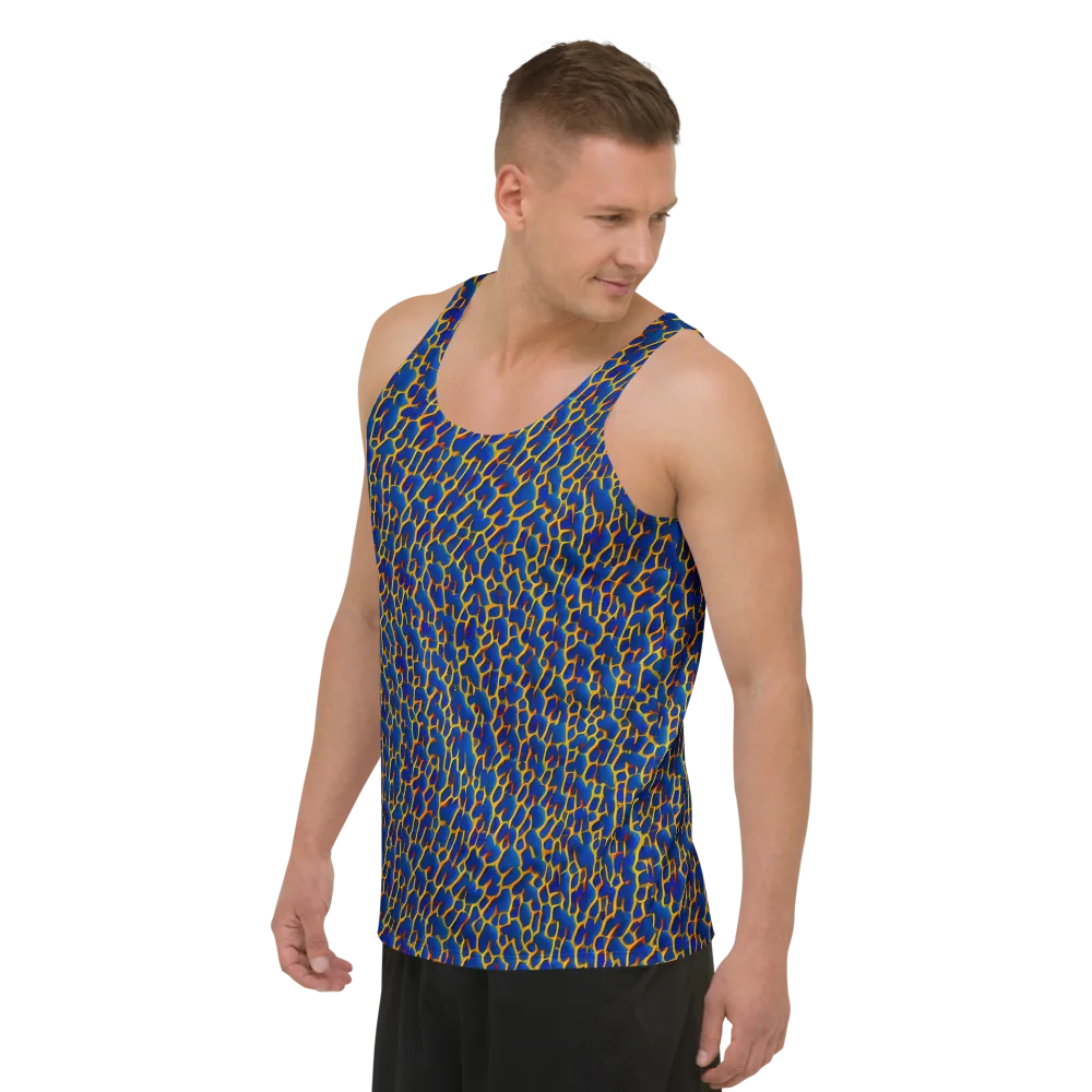 Crimson Creepers on Men's Tank Top — Left Front