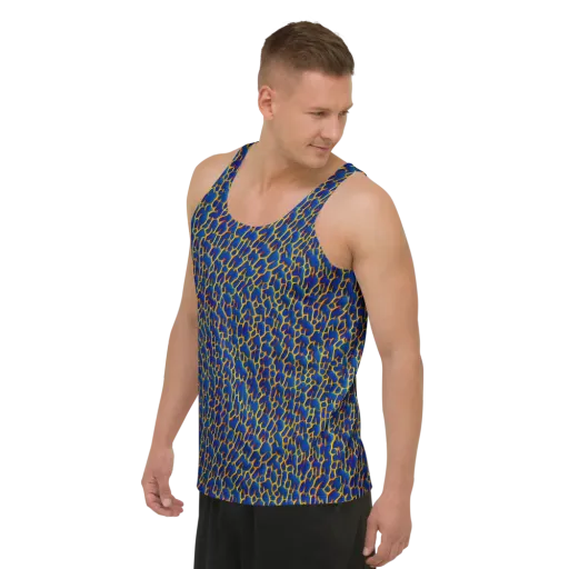 Crimson Creepers on a Men's Tank Top