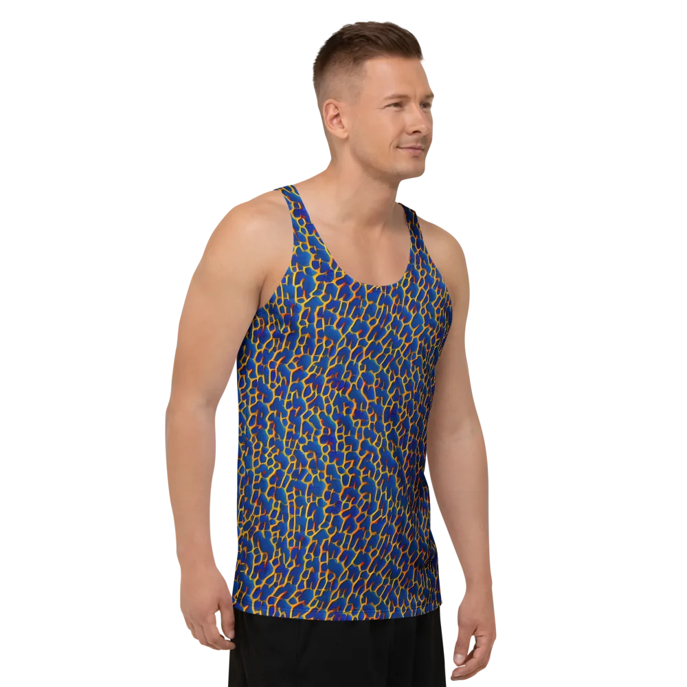 Crimson Creepers on Men's Tank Top — Right Front
