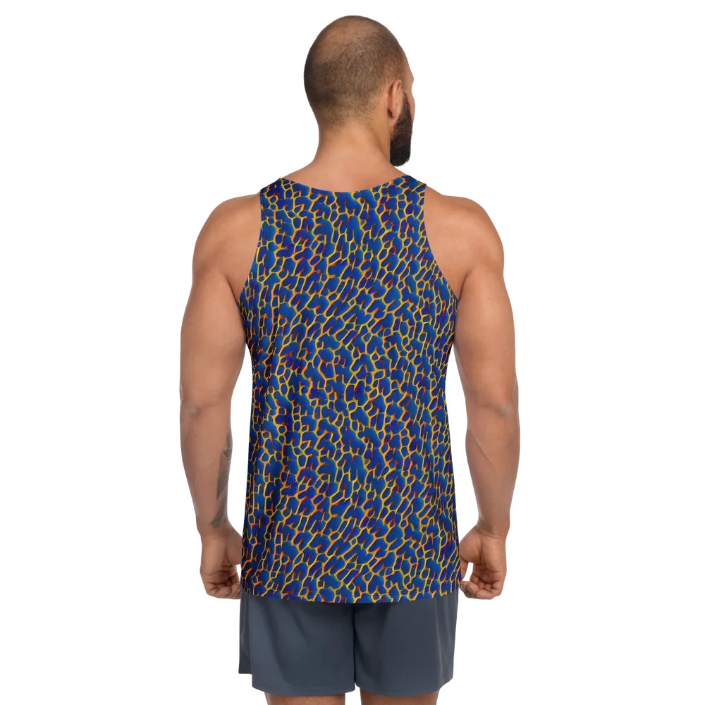 Crimson Creepers on Men's Tank Top — Back