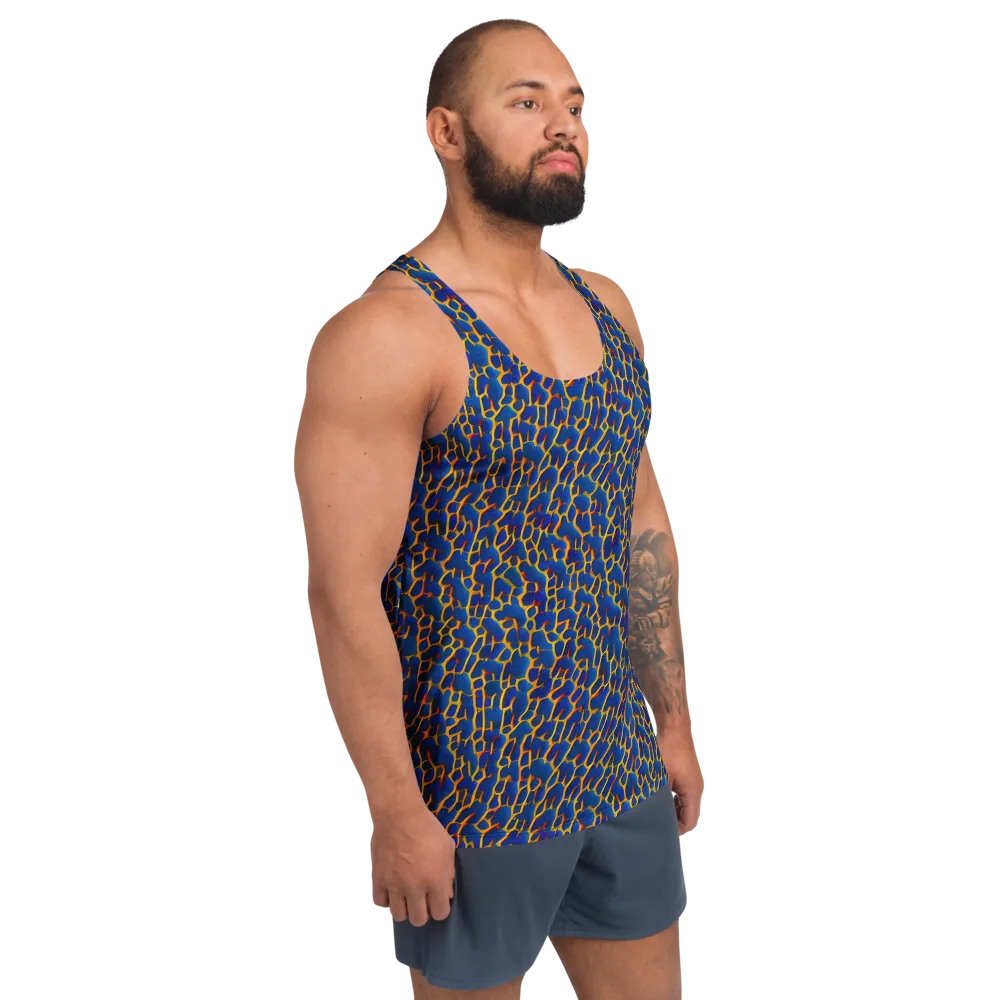 Crimson Creepers on Men's Tank Top — Right Front