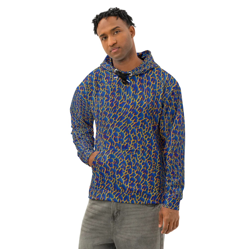 Crimson Creepers on Cotton Hoodie — Left Front