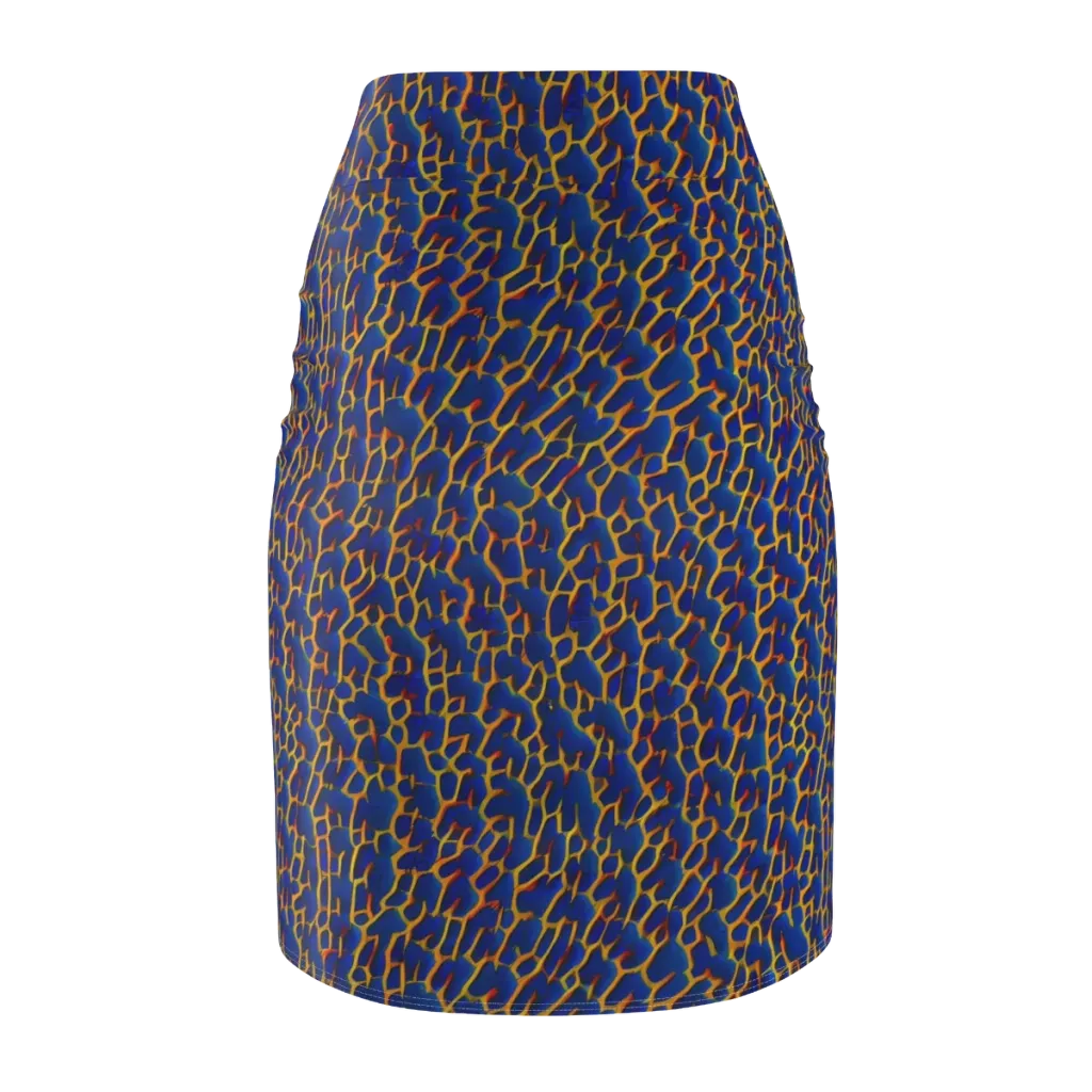 Crimson Creepers on Pencil Skirt — Back