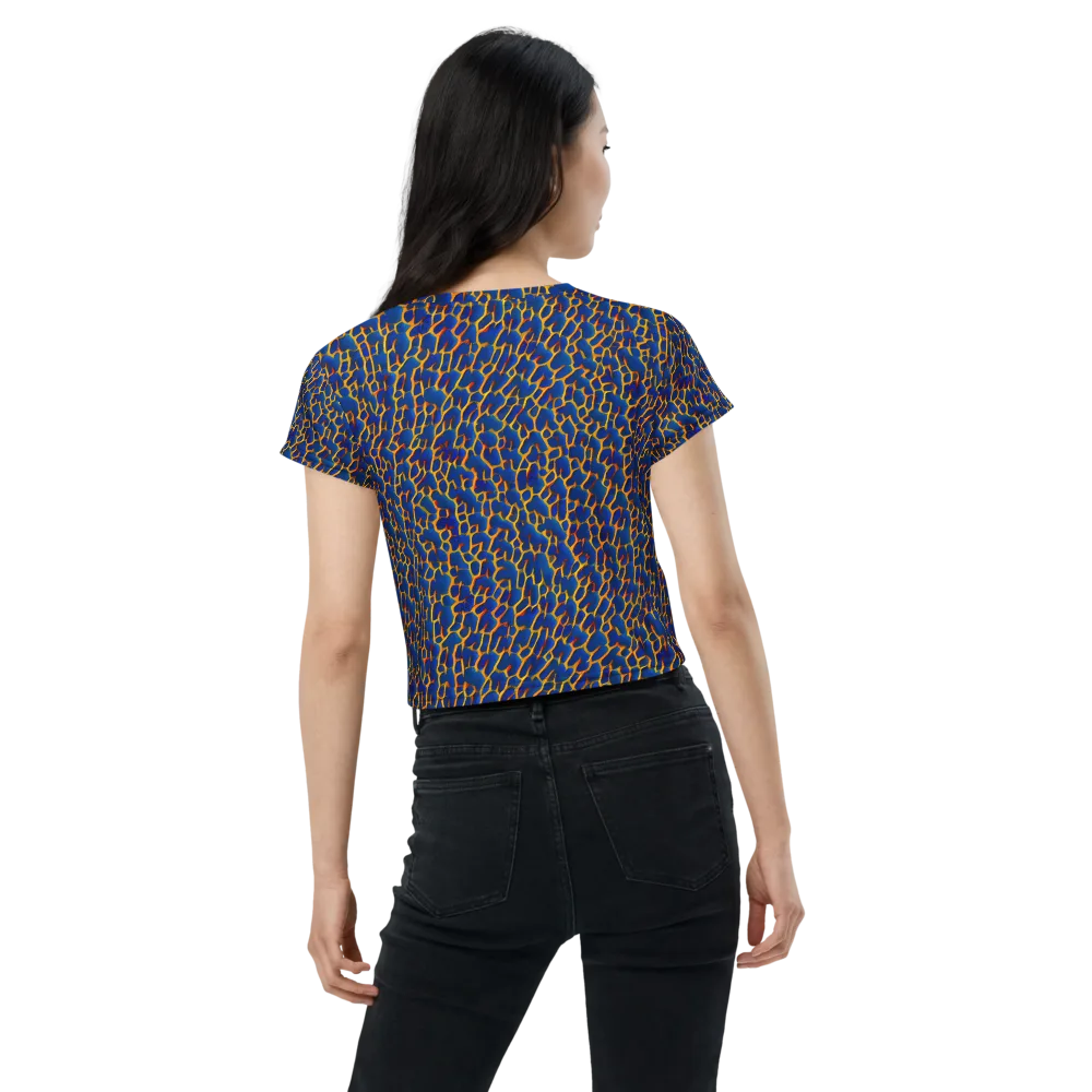 Crimson Creepers on Crop Tee — Back