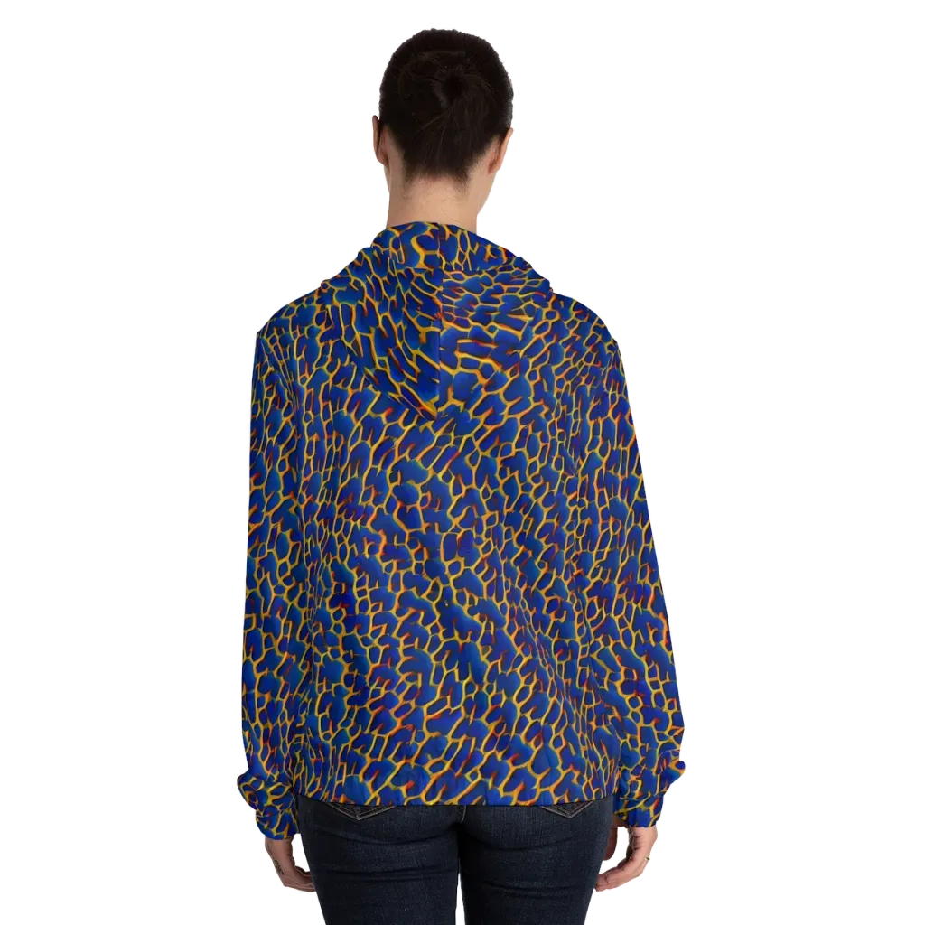 Crimson Creepers on Women's Full-Zip Hoodie — Back On Person