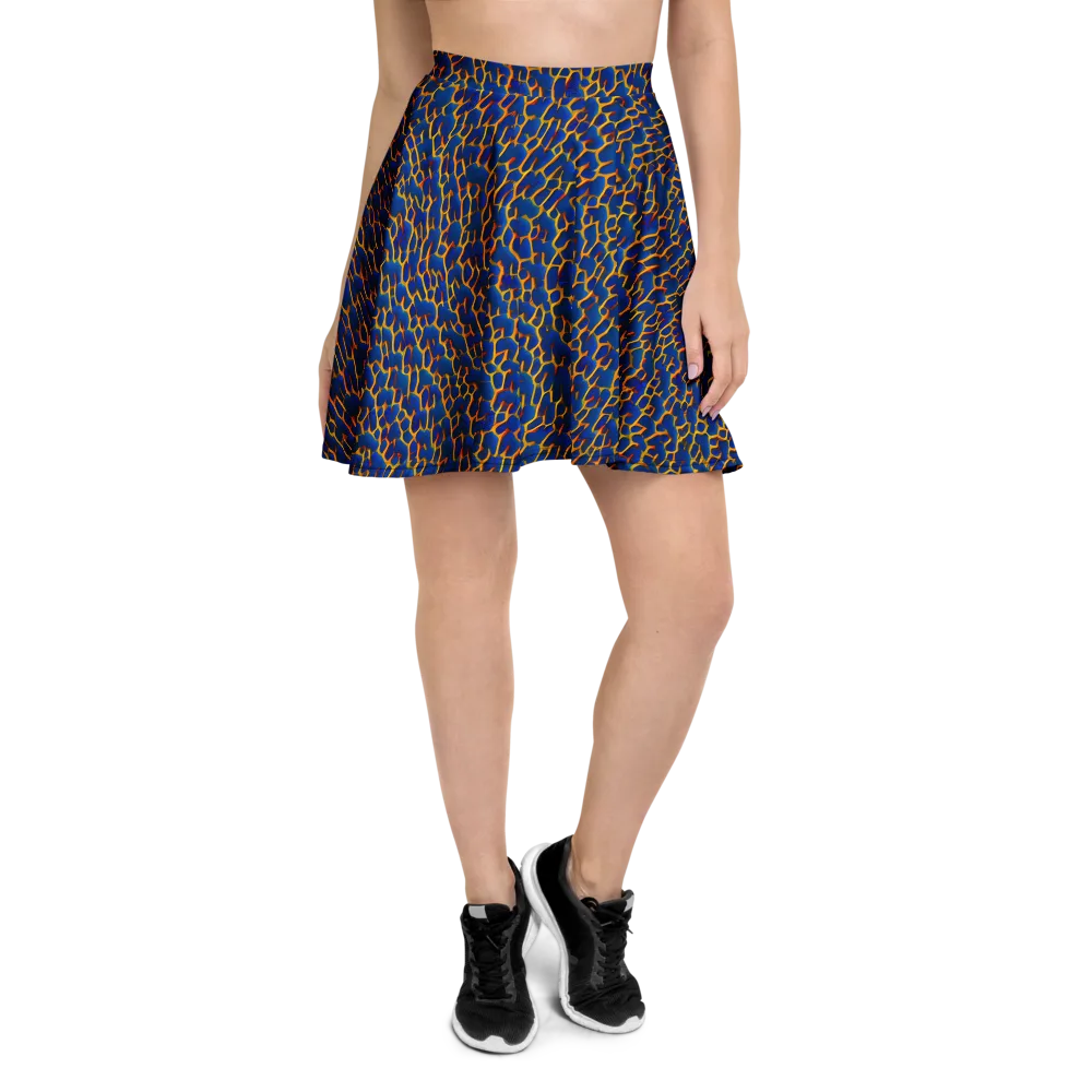 Crimson Creepers on Skater Skirt — Front
