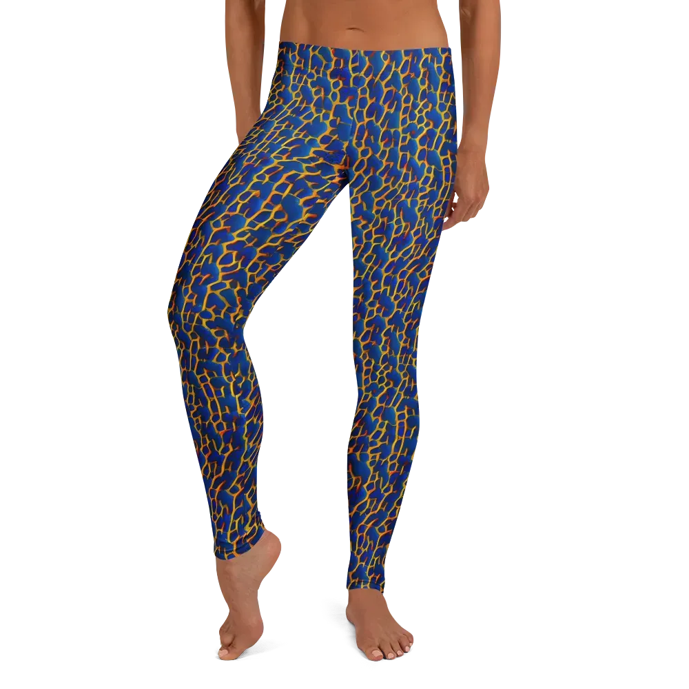 Crimson Creepers on Leggings — Front