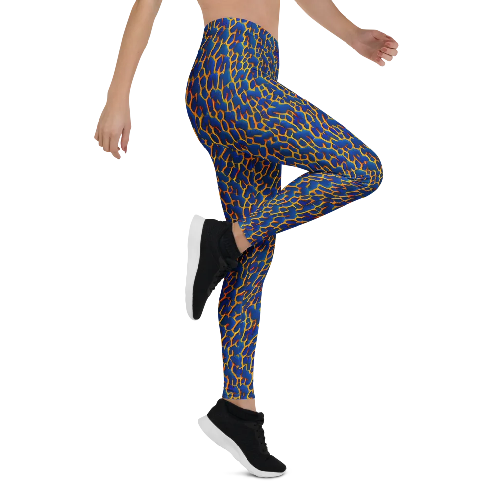 Crimson Creepers on Leggings — Right