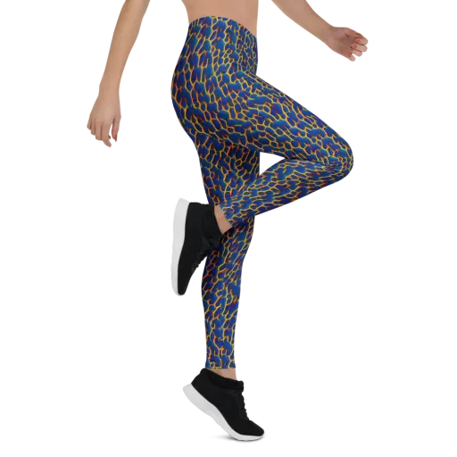 Crimson Creepers on a Leggings