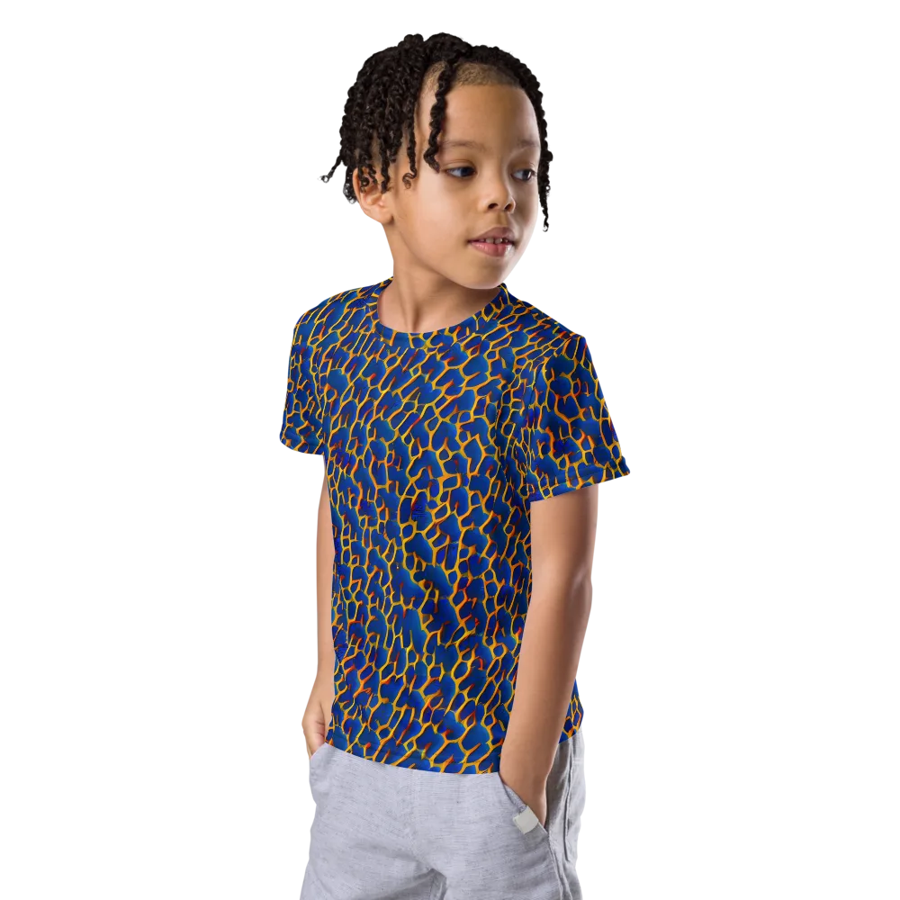 Crimson Creepers on Kids Crew Neck T-Shirt — Left Front