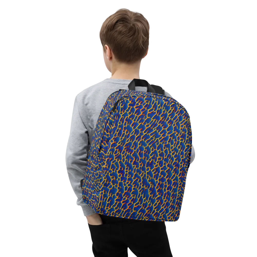 Crimson Creepers on Minimalist Backpack — Zoomed-in