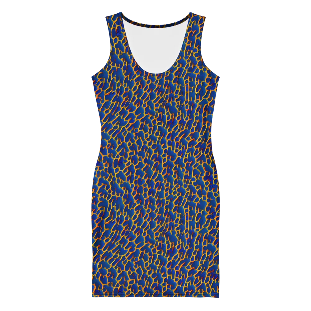 Crimson Creepers on Bodycon Dress — Front