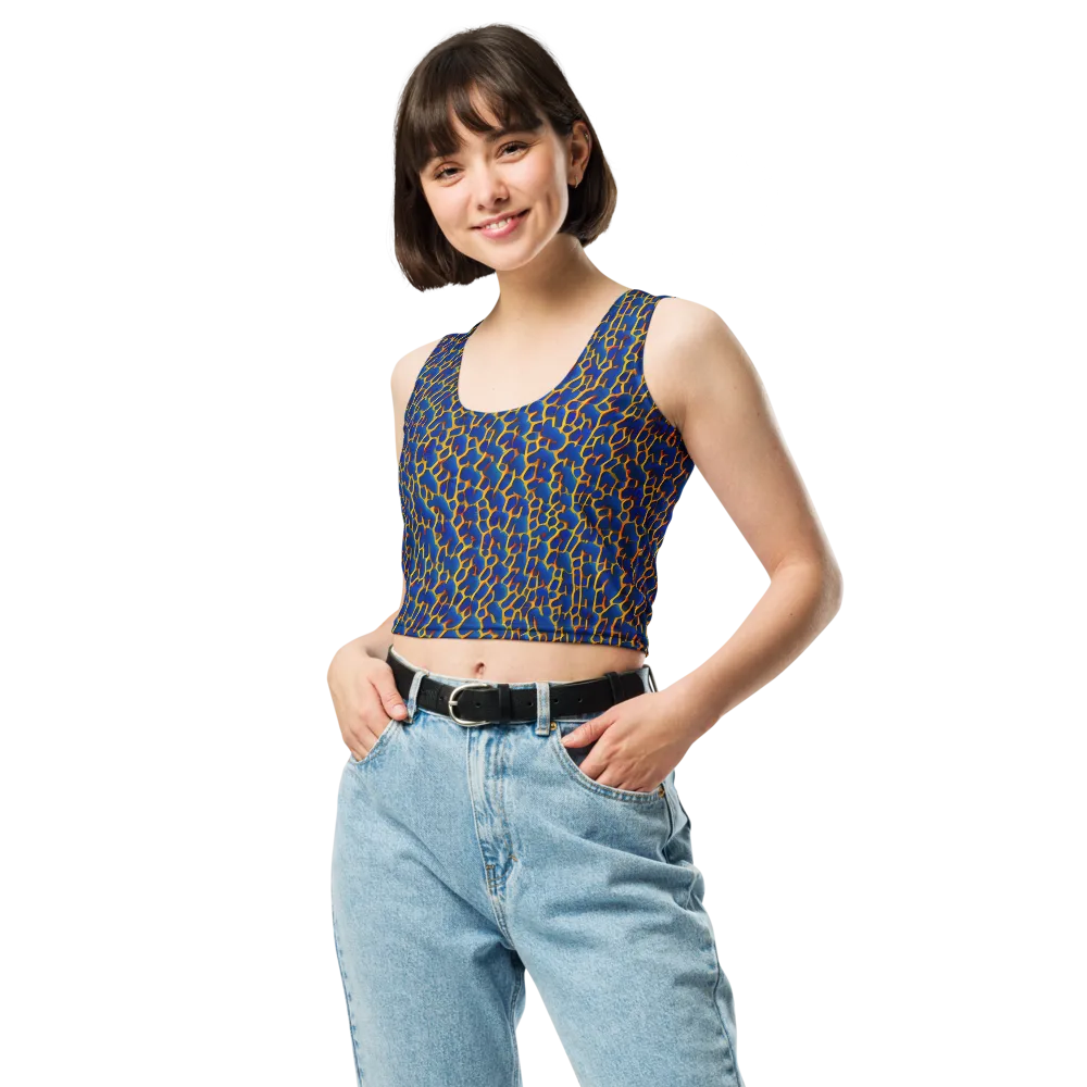 Crimson Creepers on Crop Top — Front
