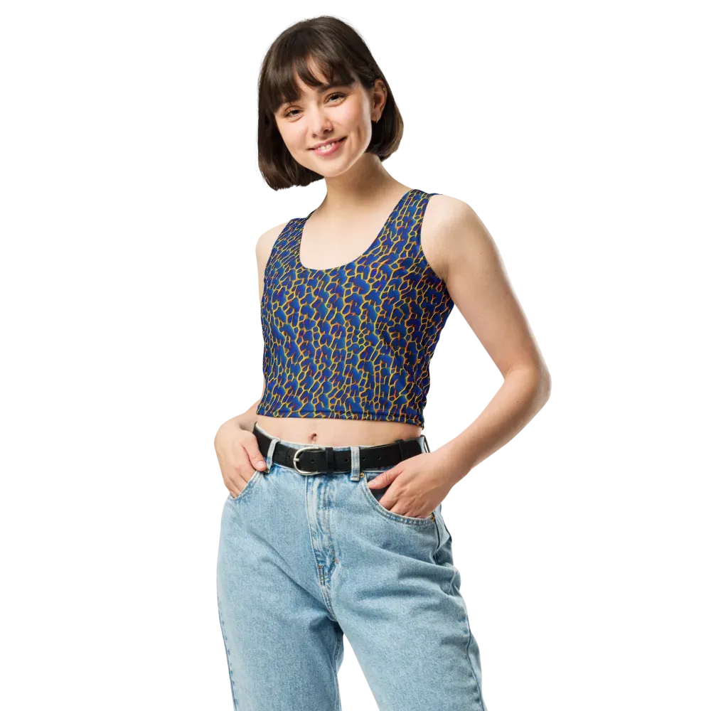Crimson Creepers on Crop Top — Front