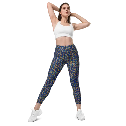 Crimson Creepers on a Leggings with Pockets