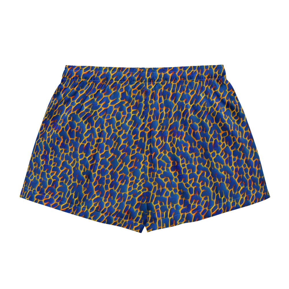 Crimson Creepers on Women's Pajama Shorts — Back