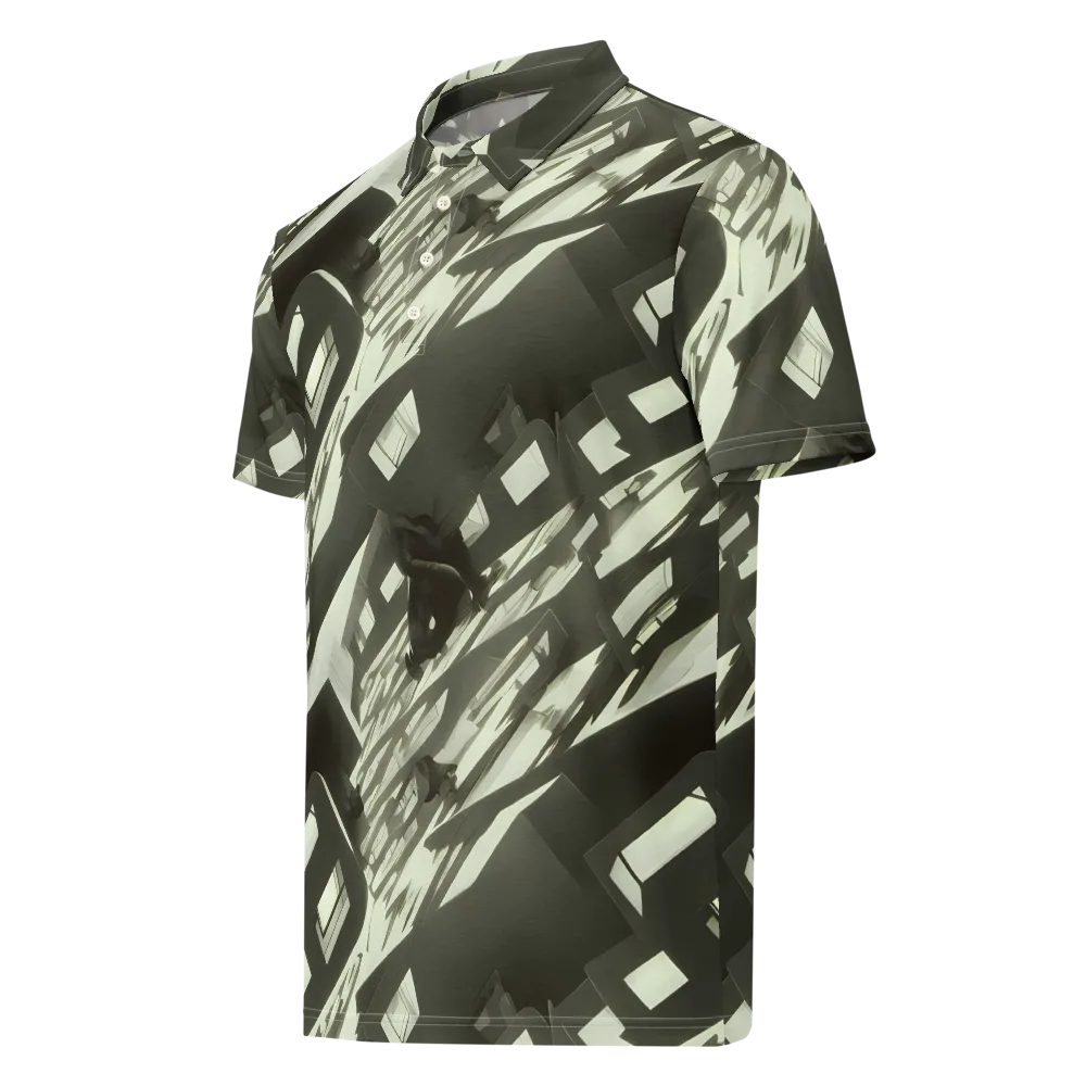 Shadow Stratum on Men's Slim Fit Polo Shirt — Left Front