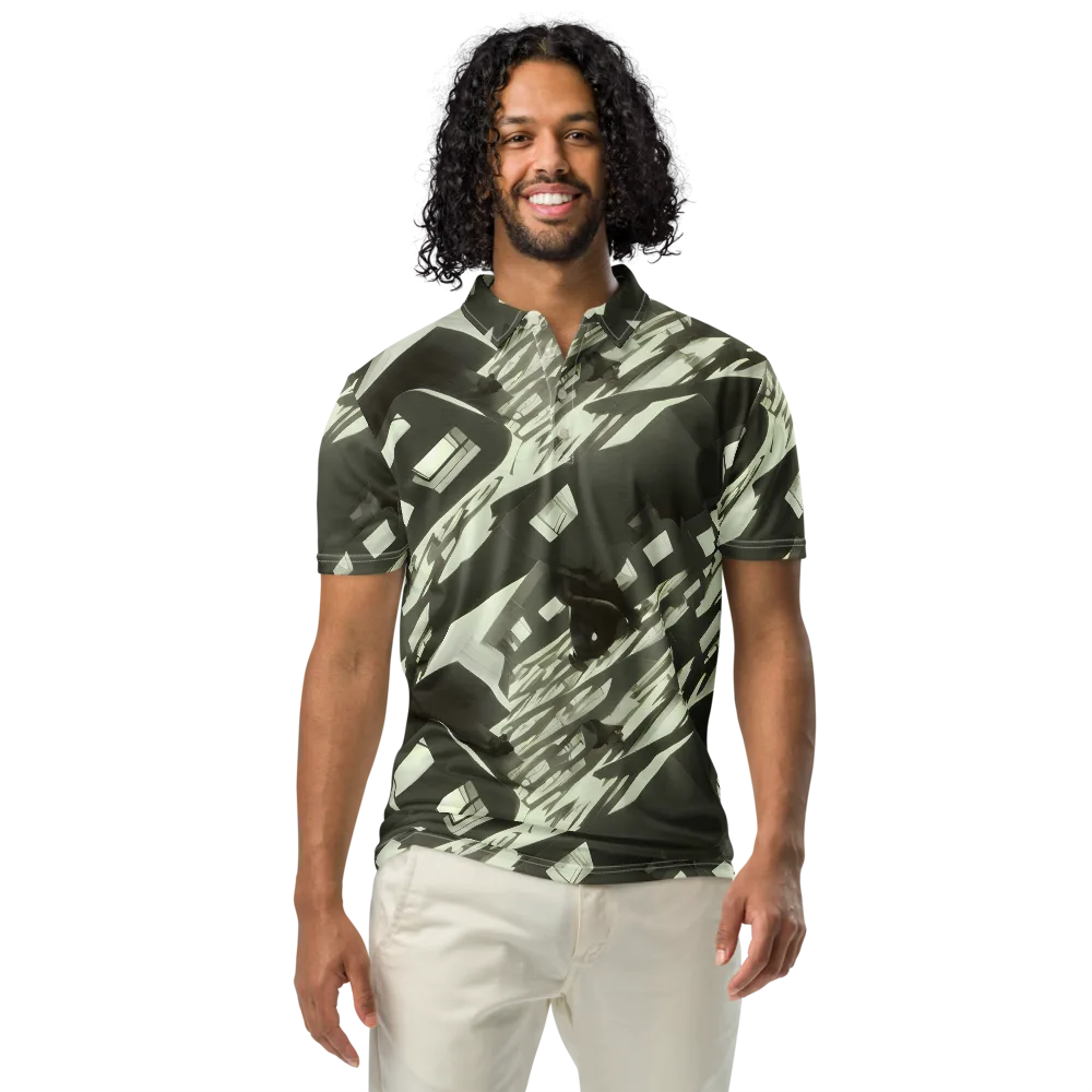 Shadow Stratum on Men's Slim Fit Polo Shirt — Front