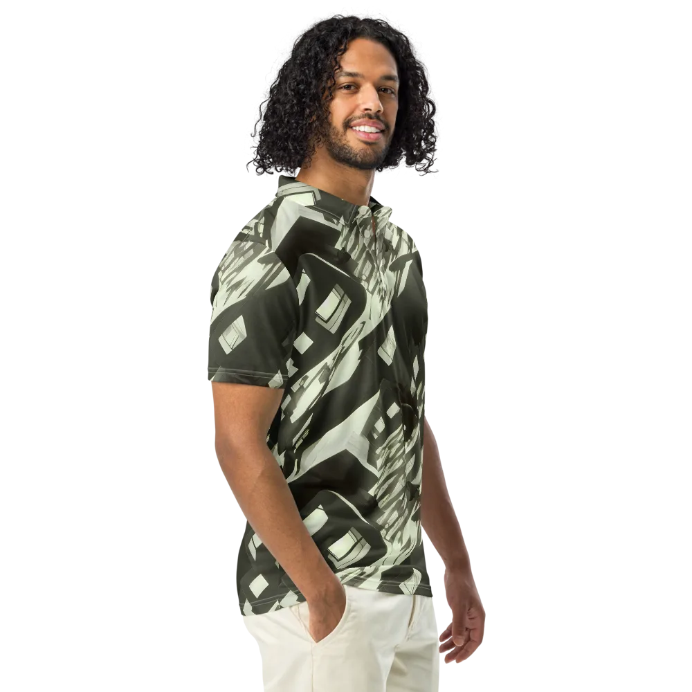 Shadow Stratum on Men's Slim Fit Polo Shirt — Right Front