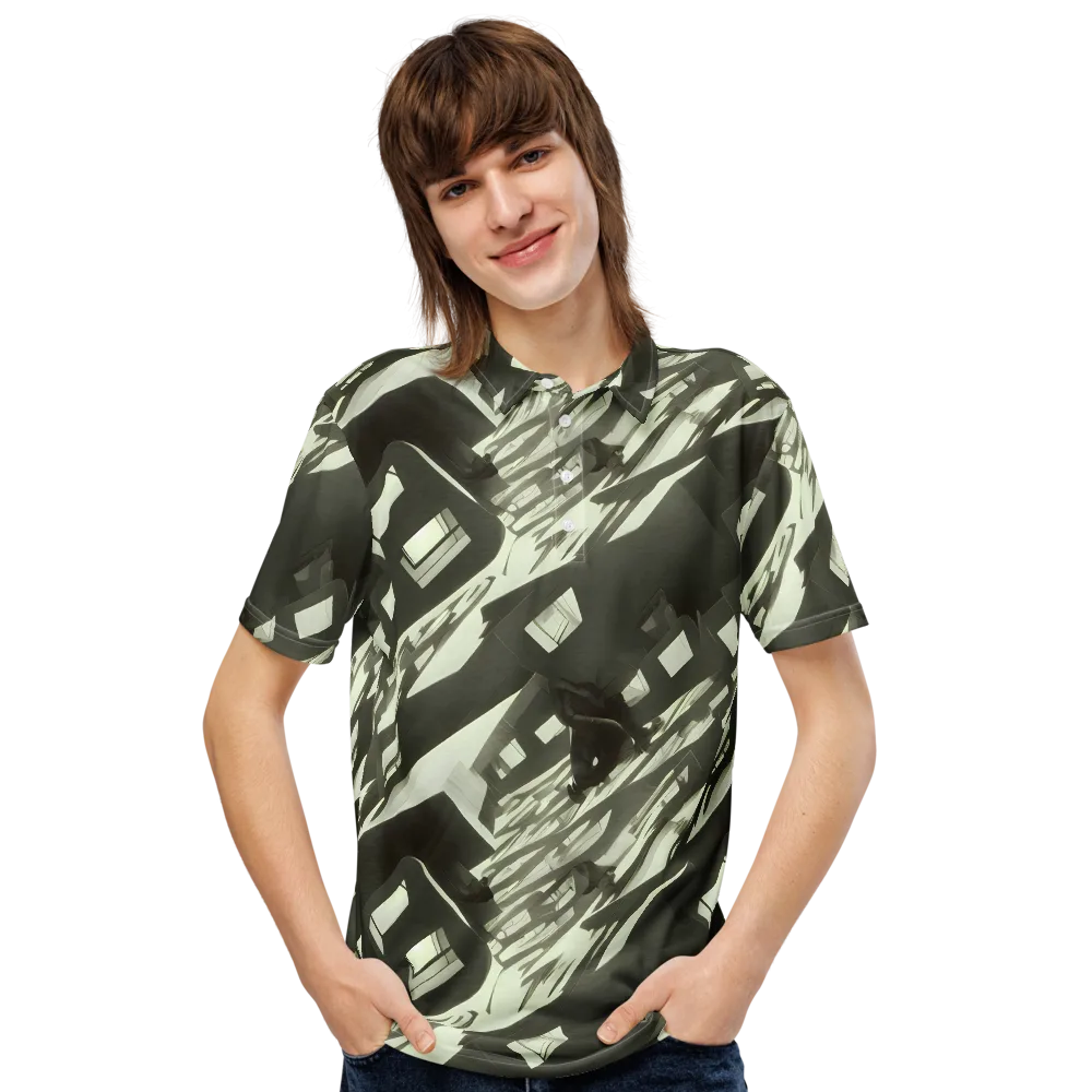 Shadow Stratum on Men's Slim Fit Polo Shirt — Front