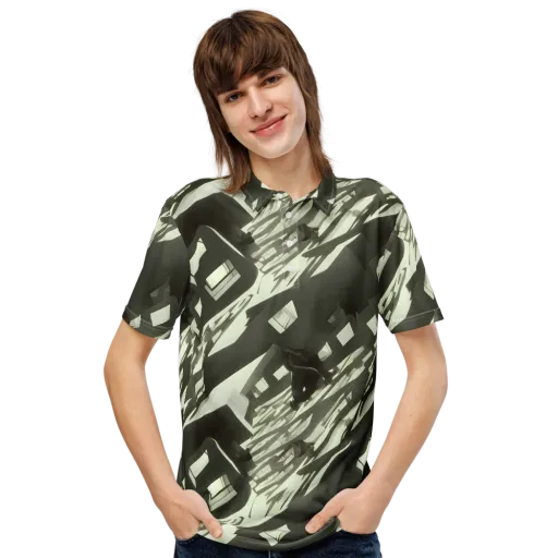 Shadow Stratum on a Men's Slim Fit Polo Shirt
