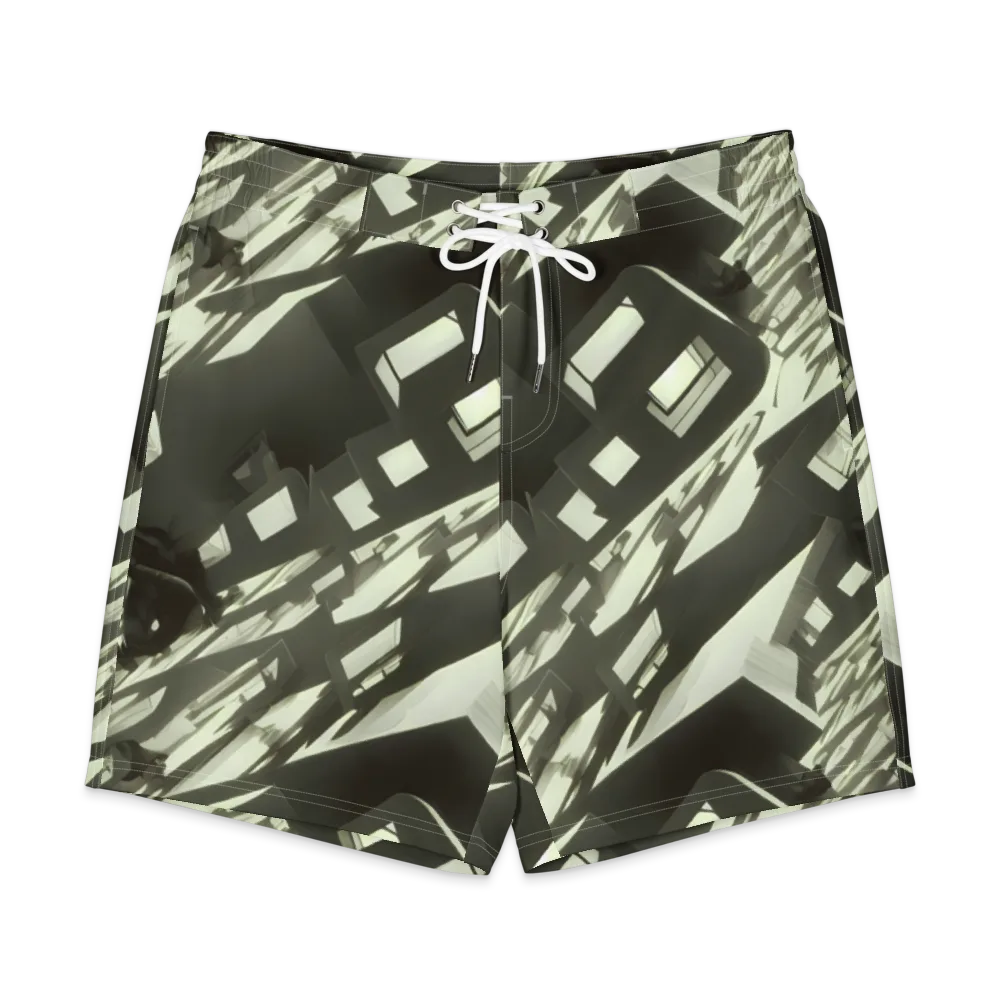 Shadow Stratum on Men's Board Shorts — Front