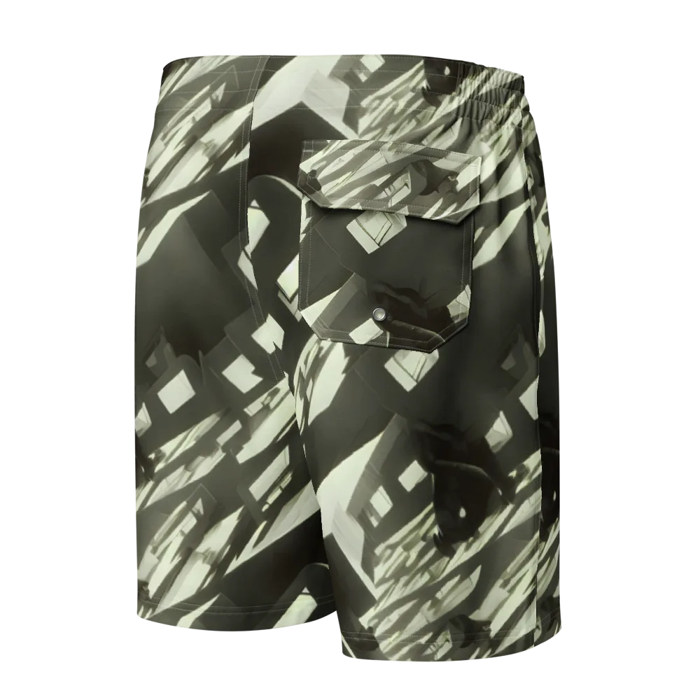Shadow Stratum on Men's Board Shorts — Back