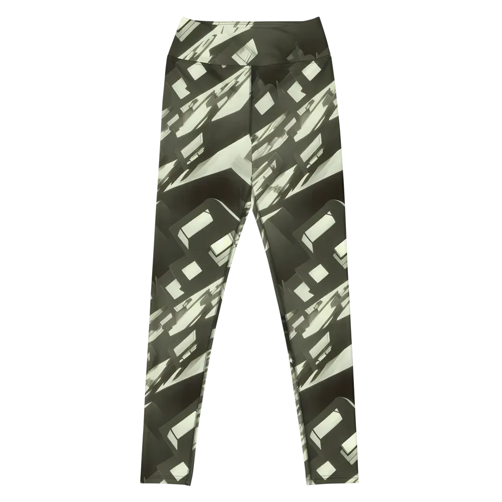 Shadow Stratum on Yoga Leggings — Front