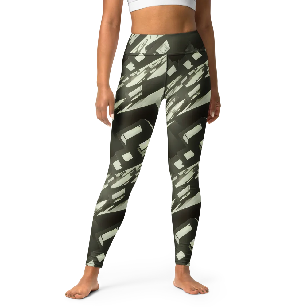 Shadow Stratum on Yoga Leggings — Front