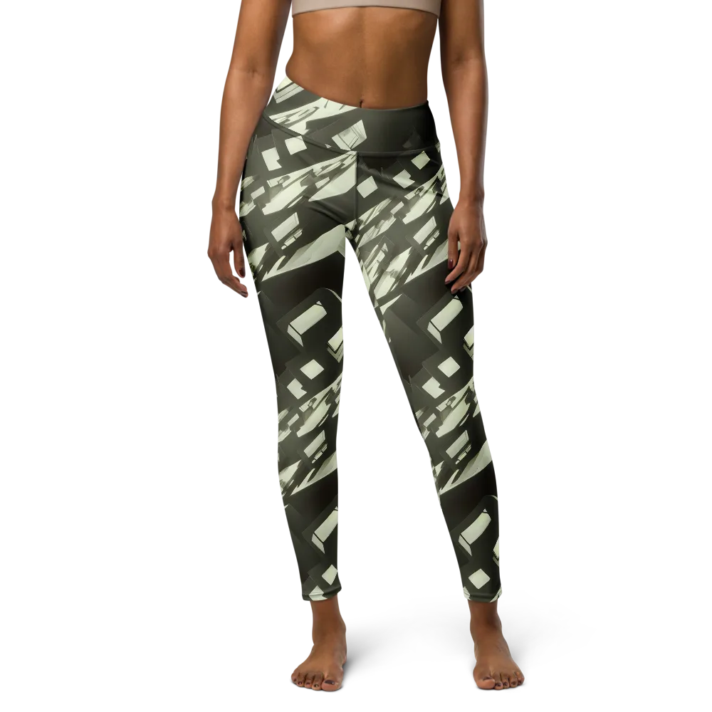Shadow Stratum on Yoga Leggings — Front