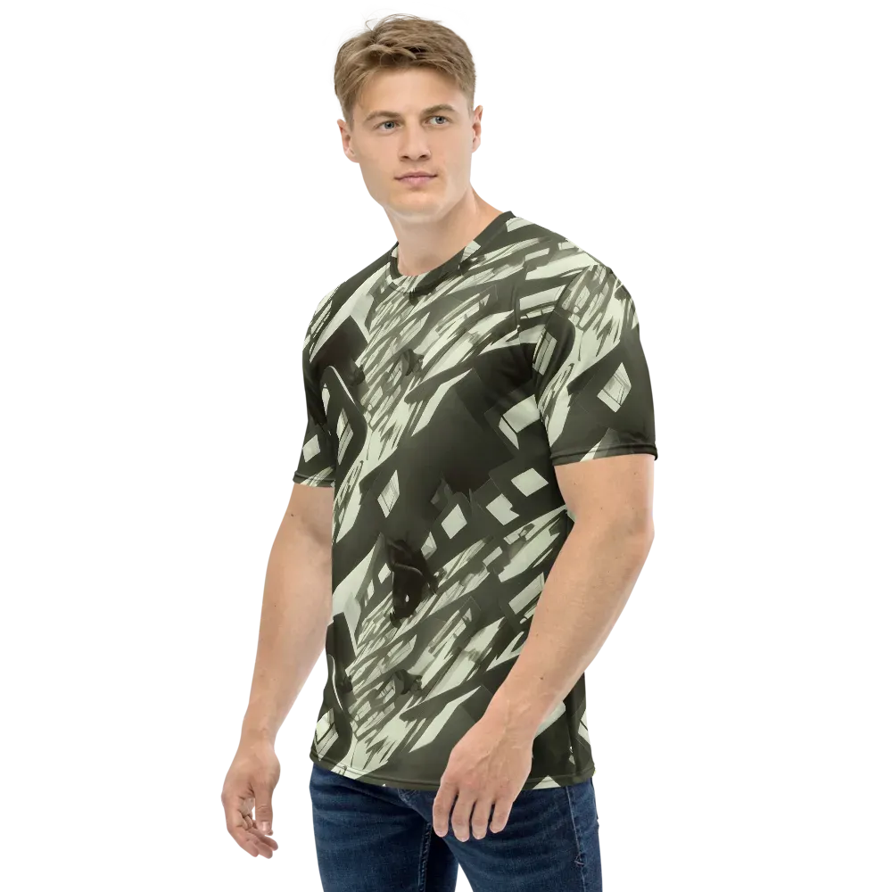 Shadow Stratum on Men's Crew Neck T-Shirt — Left