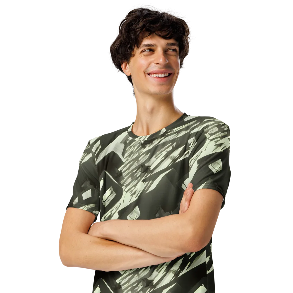 Shadow Stratum on Men's Crew Neck T-Shirt — Left Front