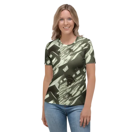 Shadow Stratum on a Women's Crew Neck T-Shirt