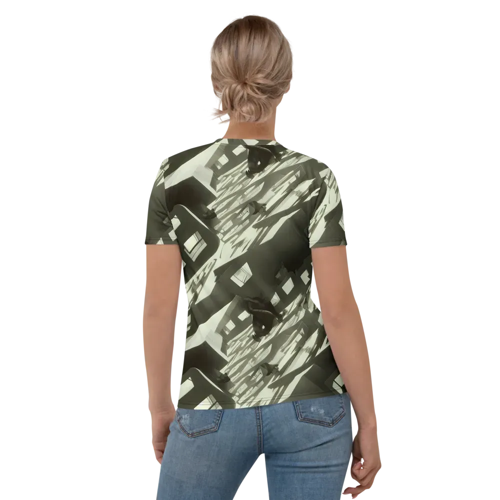 Shadow Stratum on Women's Crew Neck T-Shirt — Back