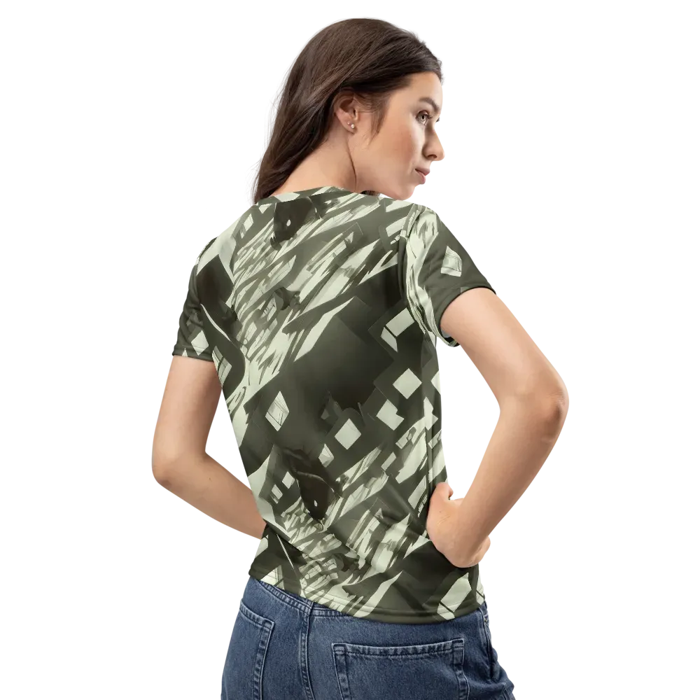 Shadow Stratum on Women's Crew Neck T-Shirt — Back