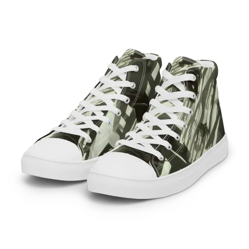 Shadow Stratum on a Women's High Top Canvas Shoes