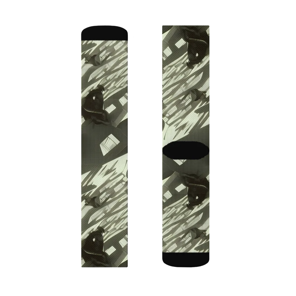 Shadow Stratum on Socks — Left Sock