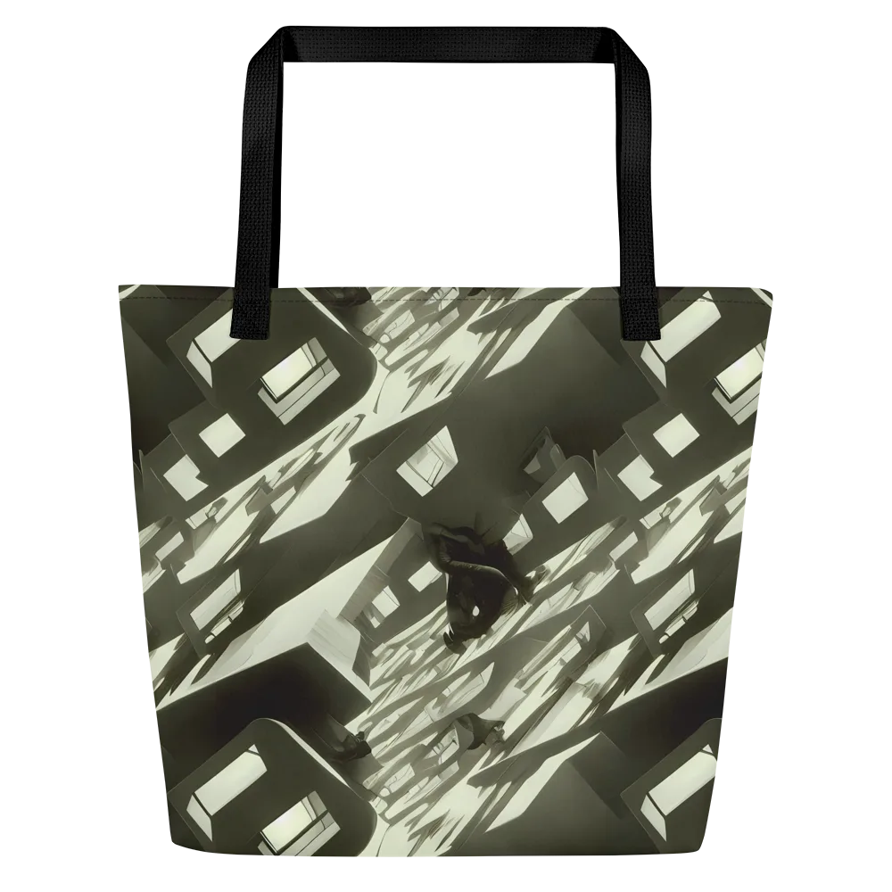 Shadow Stratum on Large Tote Bag W/ Pocket — Front