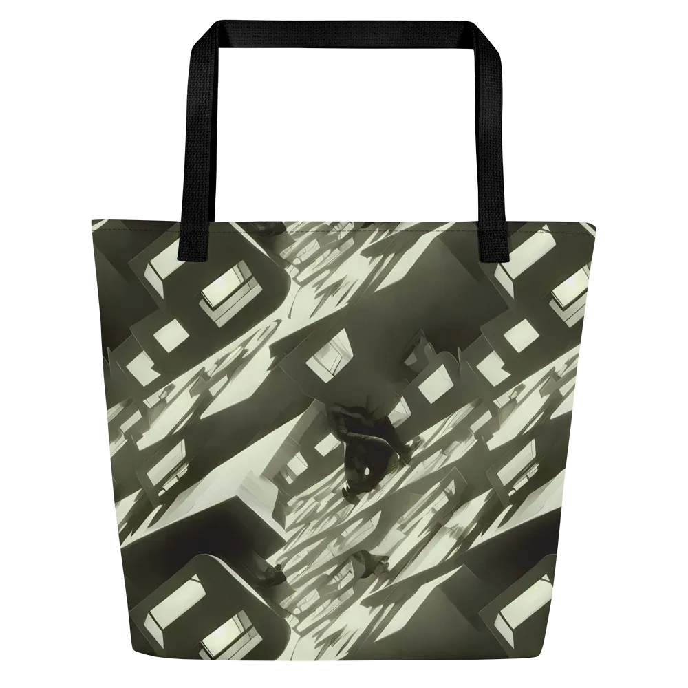 Shadow Stratum on Large Tote Bag W/ Pocket — Front