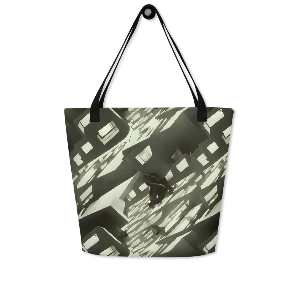 Shadow Stratum on Large Tote Bag W/ Pocket — Front