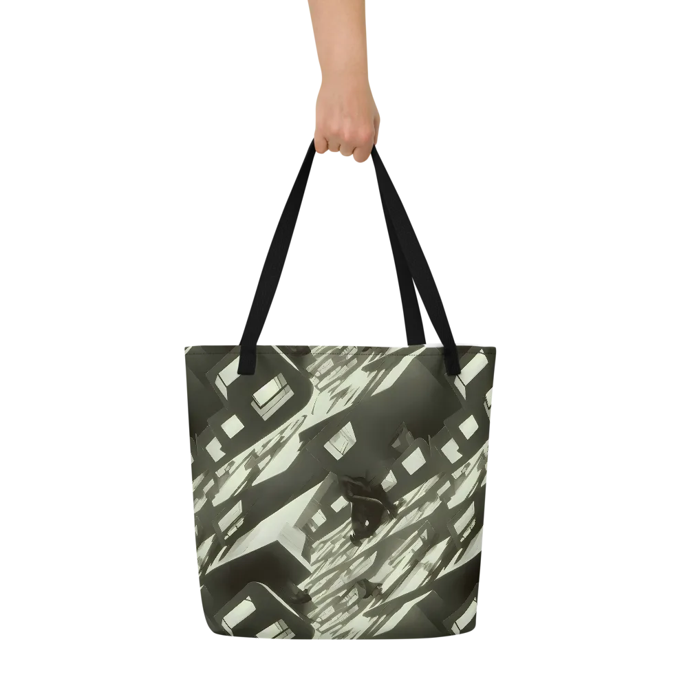 Shadow Stratum on Large Tote Bag W/ Pocket — Front