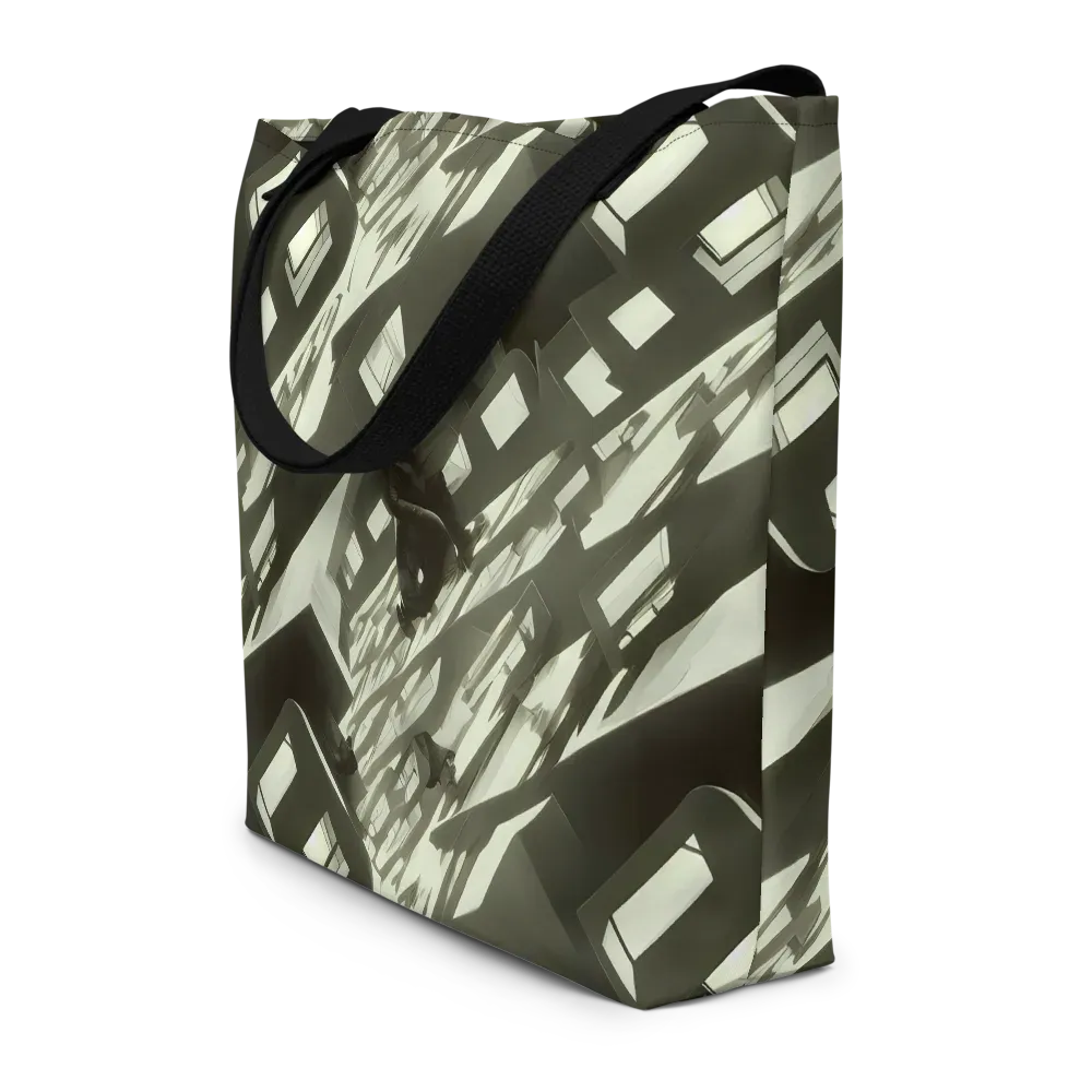Shadow Stratum on Large Tote Bag W/ Pocket — Front