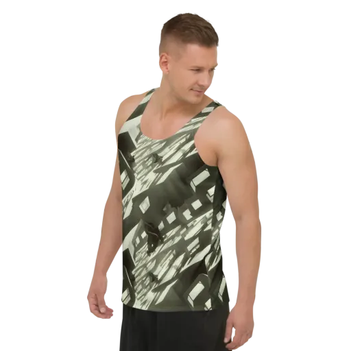 Shadow Stratum on a Men's Tank Top