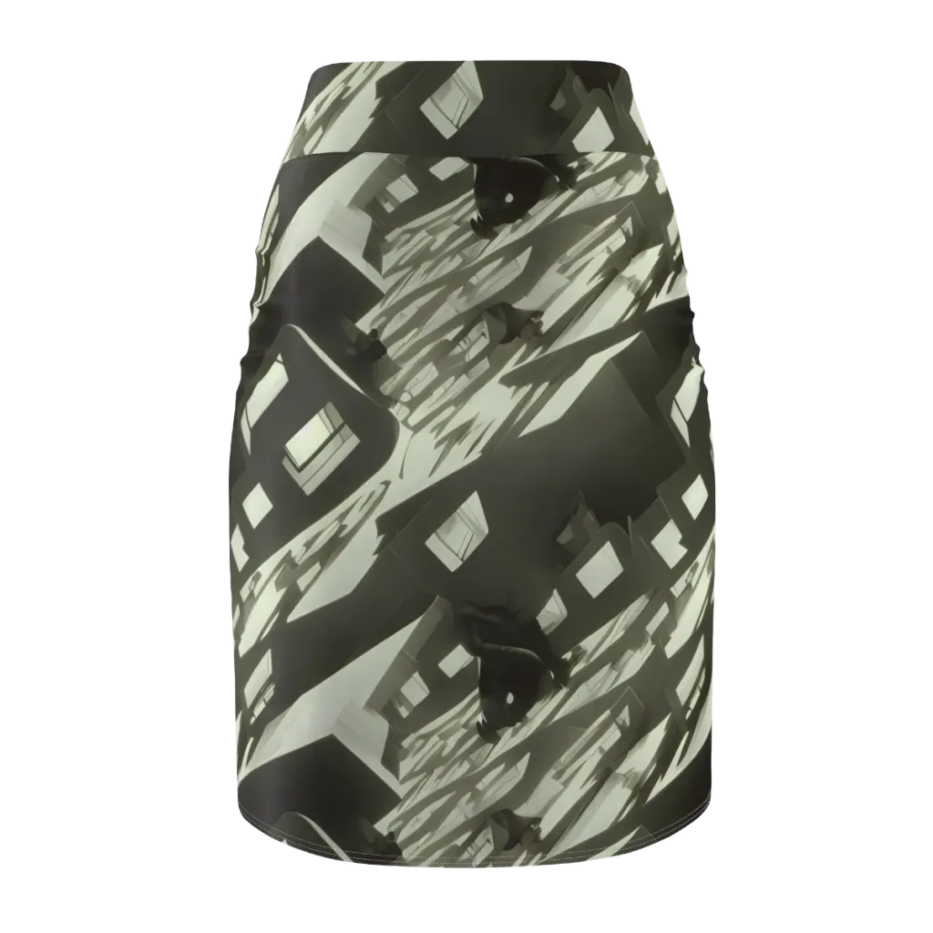 Shadow Stratum on Pencil Skirt — Back